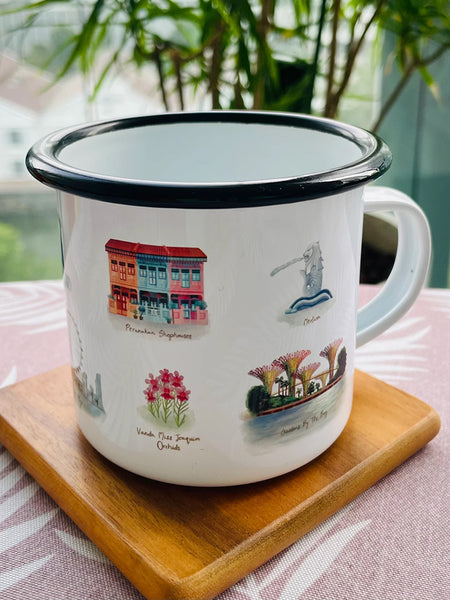 TCA - Singapore Icons Enamel Mug