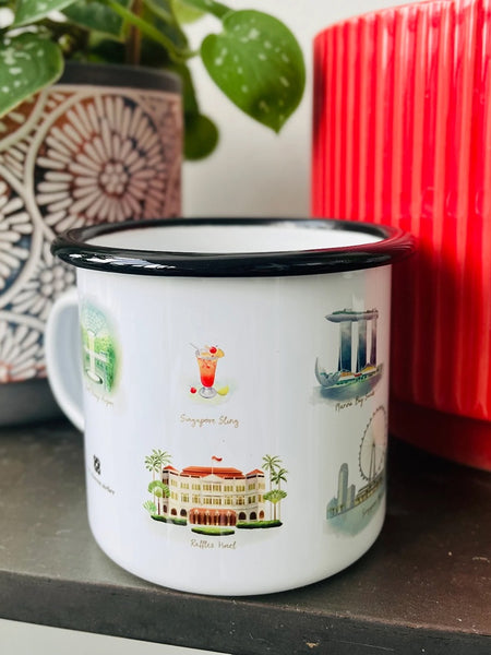 TCA - Singapore Icons Enamel Mug