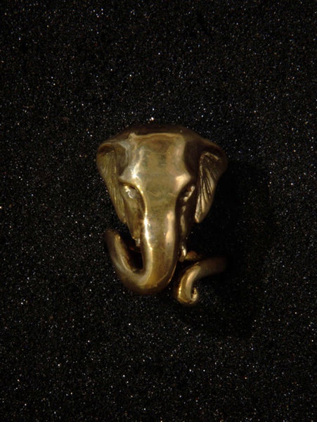 Julia Felicia - BRASS Elephant Power Talisman Ring (JF65EPRB)