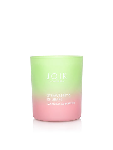 JOIK Rapeseed Wax Scented Candle - Strawberry & Rhubarb