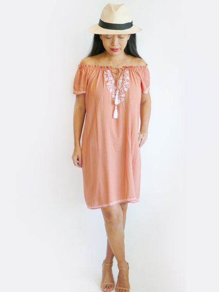 RISAIA - Dress Jasmine - Dusty Peach