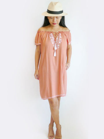 RISAIA - Dress Jasmine - Dusty Peach