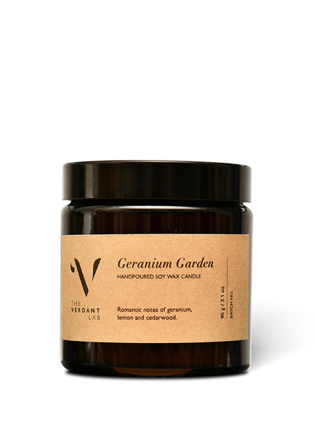 The Verdant Lab - Geranium Garden |Soy Wax Candle 90 g