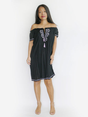 RISAIA - Dress Jasmine - Black