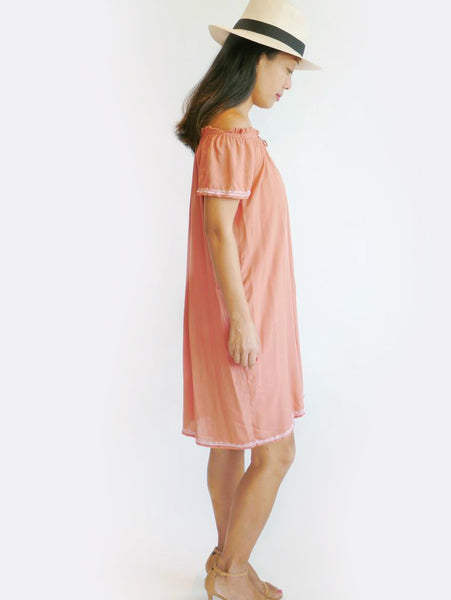 RISAIA - Dress Jasmine - Dusty Peach