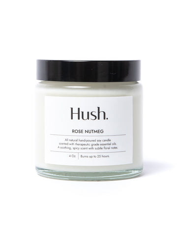Hush Candle - Rose Nutmeg Candle