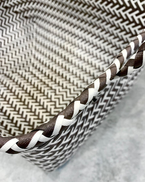 BLUEBLUESEA - Bblk - Black Weaved Storage Basket