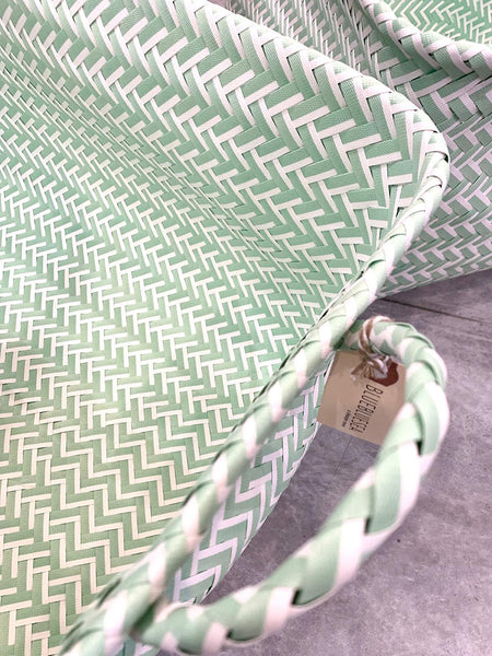 BLUEBLUESEA - Bmint - Mint Weaved Storage Basket
