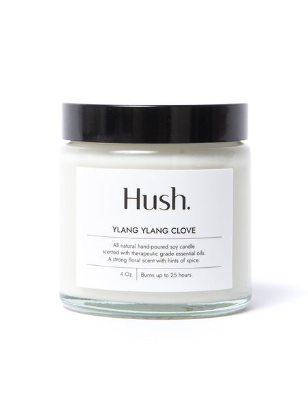 Hush Candle - Ylang Ylang Clove Essential Oil Candle