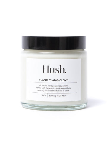 Hush Candle - Ylang Ylang Clove Essential Oil Candle