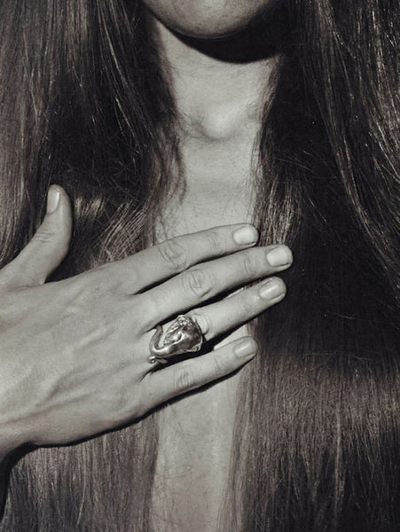 Julia Felicia - SILVER Elephant Power Talisman Ring (JF65EPRS)