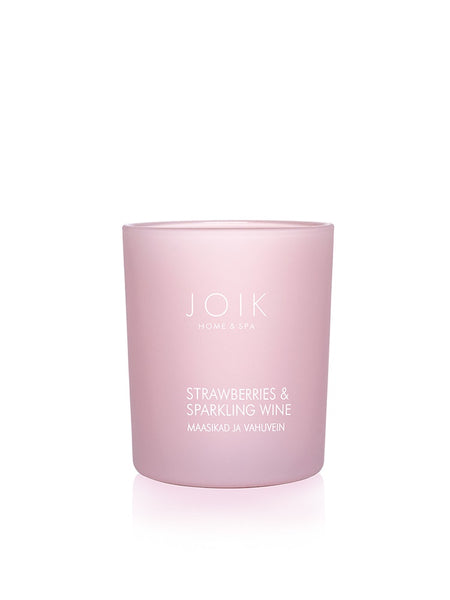 JOIK Rapeseed Wax Scented Candle - Strawberries & Sparkling Wine