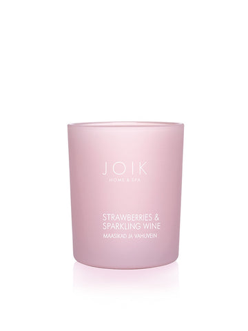JOIK Rapeseed Wax Scented Candle - Strawberries & Sparkling Wine