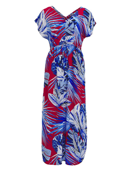 Indii Breeze - Dress Mia (Red Tropical)