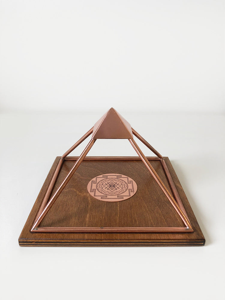 Ss Pyramid SS - Copper Sri Yantra Pyramid | Therapy Market
