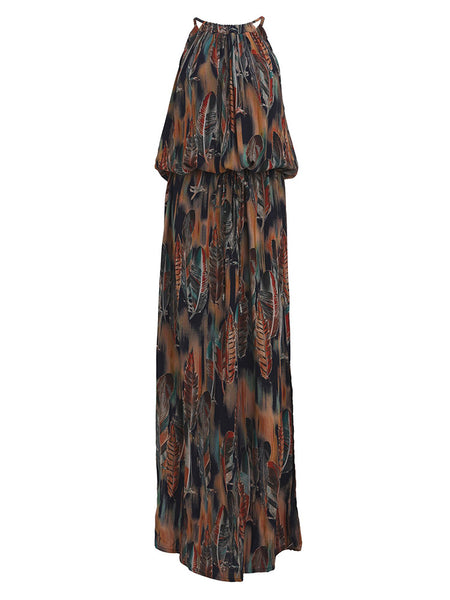 Indii Breeze - Dress Susan (Green Feather)