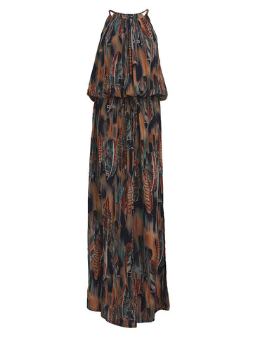 Indii Breeze - Dress Susan (Green Feather)