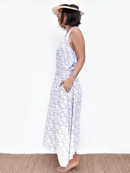 RISAIA - Dress Wien V-Neck Floral Blush