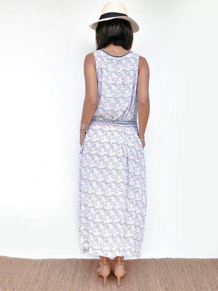 RISAIA - Dress Wien V-Neck Floral Blush